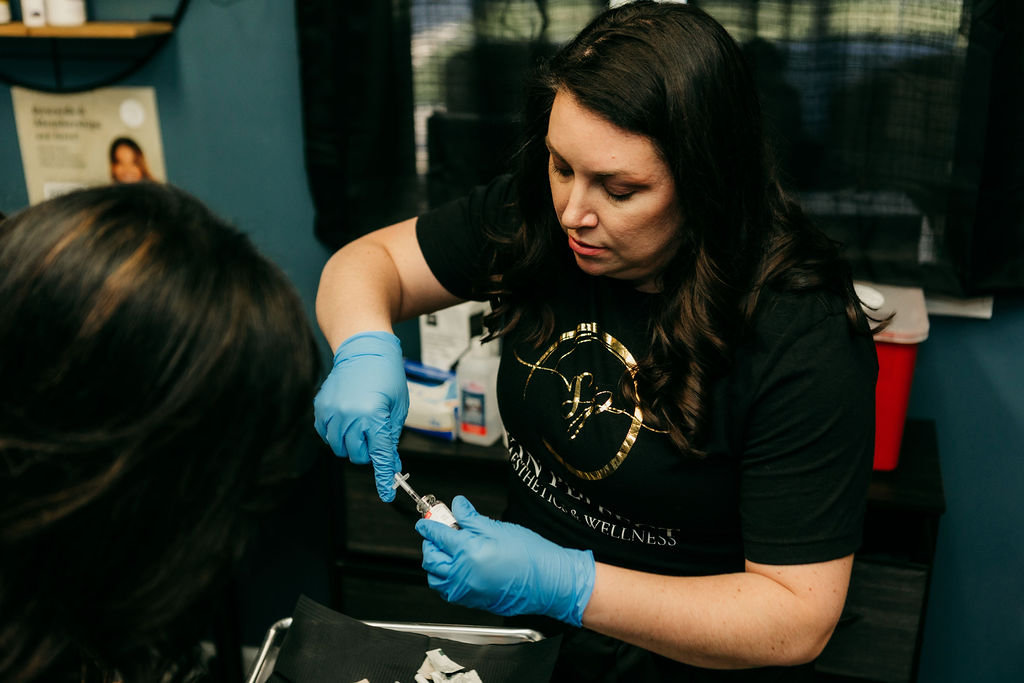 Preparing Botox Needles